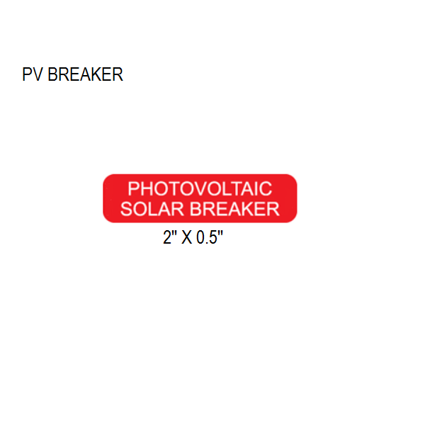 Label 12 PV breaker