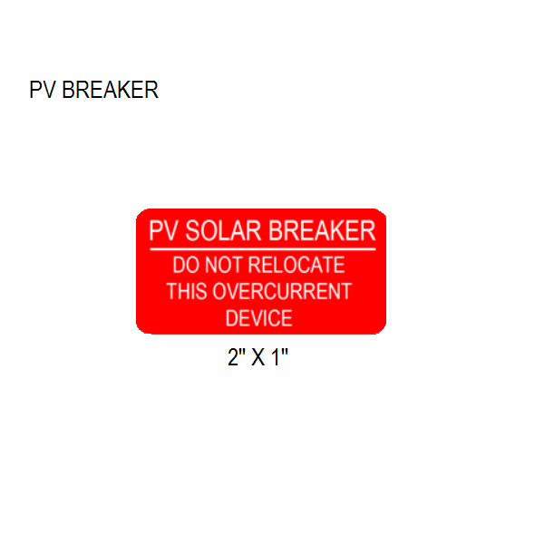 Label 13 PV breaker